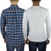  Men’s Flannel + Thermal, 2-pack, Blue, 3X-Large