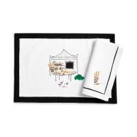 Kate Spade New York To Market Placemat Bread Stand (Gray, 13X19)
