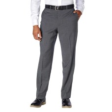 Kirkland Signature Men’s 100% Wool Flat Front Dress Pants (Grey Twill, 36W x 32L)