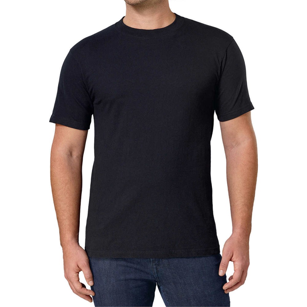 Kirkland Signature Men’s Crew Neck Tee, 6-pack, Black, 3X-Large