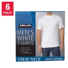 Kirkland Signature Men’s Crew Neck Tee, 6-pack