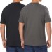 Men’s Peruvian Pima Cotton Tee, 2-Pack, Black, Large