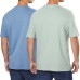  Men’s Peruvian Pima Cotton Tee, 2-Pack, Blue, Large