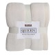  Plush Blanket, White, King