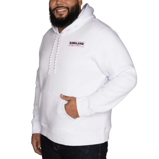  Unisex Logo Hoodie, White, Men's Medium/Women's Large