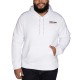  Unisex Logo Hoodie, White, Men's Small/Women's Medium