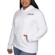  Unisex Logo Hoodie, White, Men's Medium/Women's Large