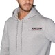  Unisex Logo Hoodie, Gray, Men's Small/Women's Medium