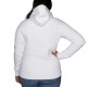  Unisex Logo Hoodie, White, Men's Medium/Women's Large