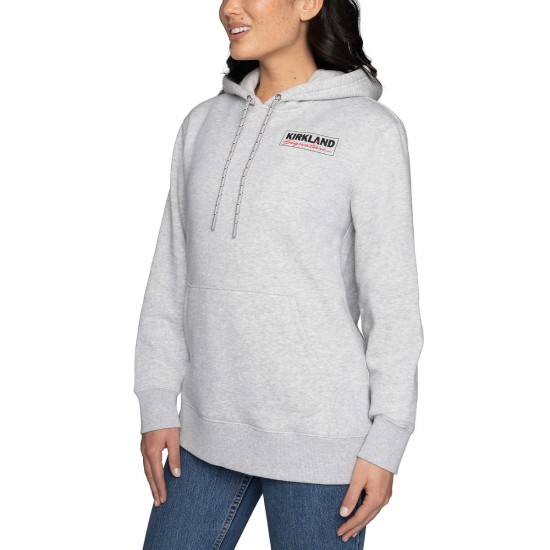  Unisex Logo Hoodie, Gray, Men's Small/Women's Medium