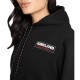  Unisex Logo Hoodie, Black, Men's Small/Women's Medium