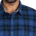  Men's Flannel Shirt, 2-pack, Blue, Large Tall