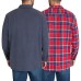  Men's Flannel Shirt, 2-pack, Gray, X-Large Tall