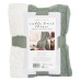  Cable Knit Throw, Green