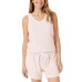  Ladies' 4-piece Terry Pajama Set, Pink, Medium