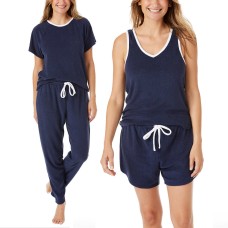Lucky Brand Ladies' 4-piece Terry Pajama Set