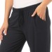  Ladies' Lounge Pant 2-pack, Black, Medium