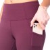  Ladies' Ribbed Legging, Purple, Medium
