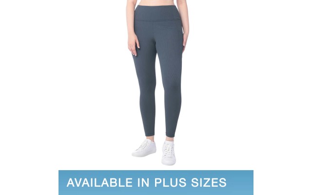  Ladies' Ribbed Legging, Blue, X-Small