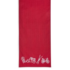Martha Stewart Collection Icon Runner (Red, 14″ x 72″)