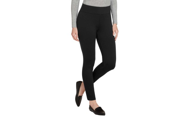  Ladies' Slub Legging, Black, Large