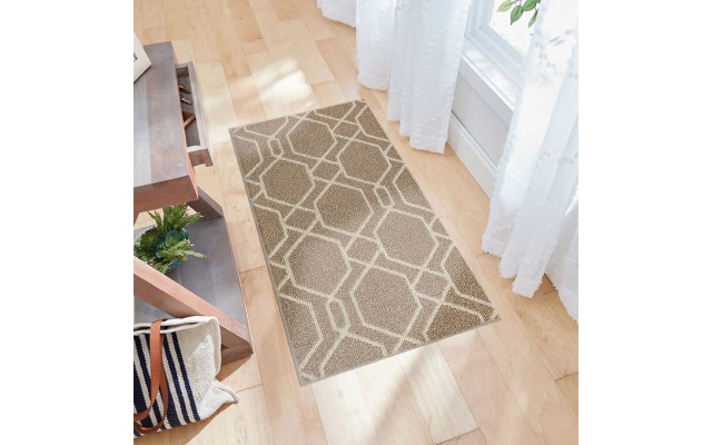  Skid Resistant Latex Backing New Generation Rug, Tan