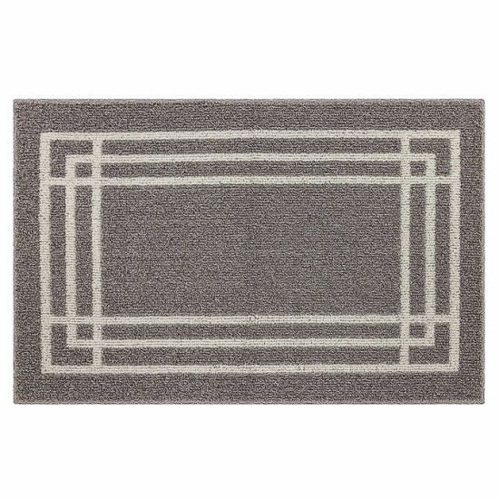  Skid Resistant Latex Backing New Generation Rug, Gray