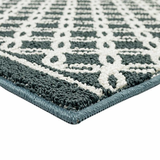  Skid Resistant Latex Backing New Generation Rug, Blue