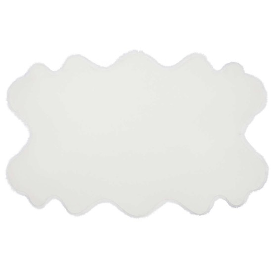  Faux Fur Quad Rug, Ivory, 3 ft. 7 in. x 5 ft. 10 in.