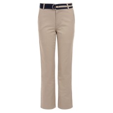 Nautica Big Boys Husky Logan Flat-Front Stretch Twill Belted Pants