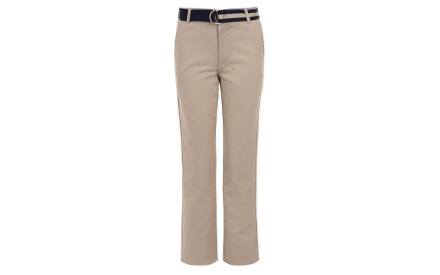  Big Boys Husky Logan Flat-Front Stretch Twill Belted Pants