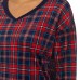  Ladies' Fleece Pajama Set, Red, Medium
