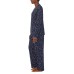 Ladies' Fleece Pajama Set, Blue, 3X