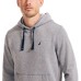  Men's Fleece Pullover Hoodie, Gray, Large