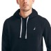  Men's Fleece Pullover Hoodie, Black, Large