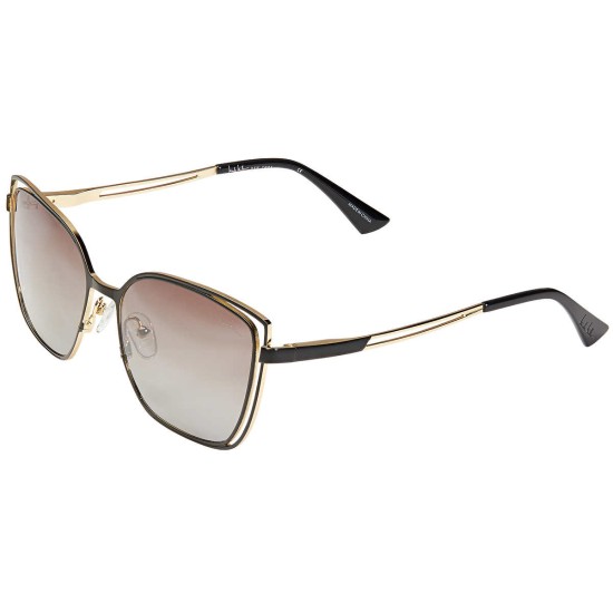  Martinique C02 Matte Black Gold Polarized Sunglasses