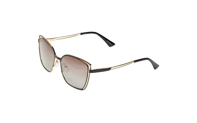  Martinique C02 Matte Black Gold Polarized Sunglasses