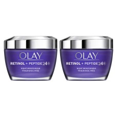 OLAY Retinol with Peptide 24 Advanced Night Face Moisturizer, 1.7 oz, 2-pack
