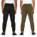  Men's Fleece Lined Jogger 2-pack, Black, Large