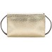  Apricale Crossbody Clutch Gold Metallic Embossed, Women’s Handbag- (New)