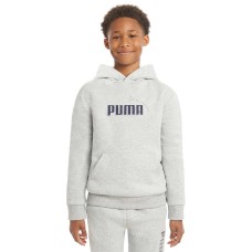 PUMA Youth Unisex Fleece Hoodies Blue / Black / Gray