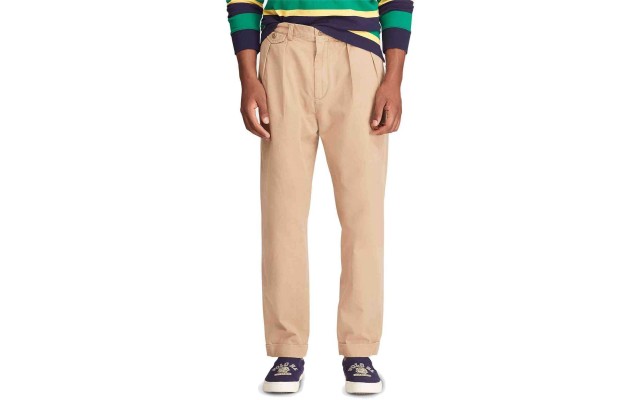 Men’s Relaxed Fit Classic Chino Pants (Medium Beige, 36×32)
