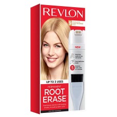 Revlon Root Erase Permanent Hair Color, 100% Gray Coverage, At-Home Root Touchup Hair Dye with Applicator Brush for Multiple Use,  Light Blonde (9)