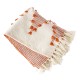  Lightweight Boho Throw, Orange