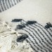  Lightweight Boho Throw, Blue