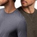  Men’s Long Sleeve Tee, 2-pack, Green, 3XL