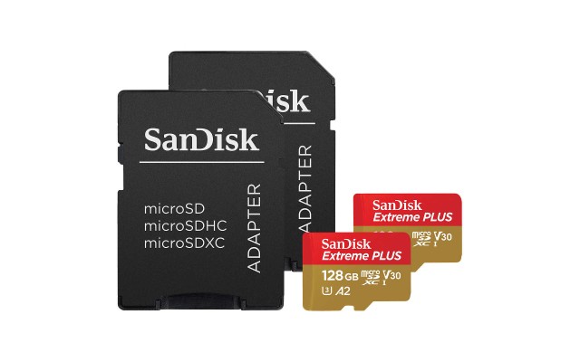  Extreme Plus 128GB microSD Card with Adapter, 2-pack