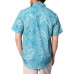  Men's Tropical Woven Shirt, Blue, Large