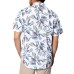  Men's Tropical Woven Shirt, White, Large