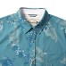  Men's Tropical Woven Shirt, Blue, Large